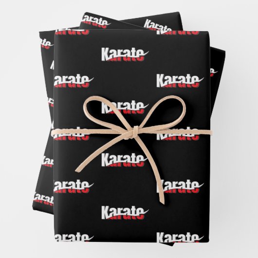 Karate Martial Arts Abstrakt Swish Geschenkpapier Set (Beispiel)