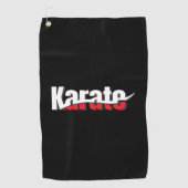Karate Martial Arts Abstrakt Swish Golfhandtuch (Vorderseite)