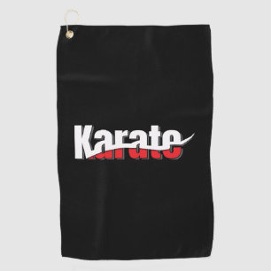 Karate Martial Arts Abstrakt Swish Golfhandtuch