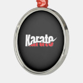 Karate Martial Arts Abstrakt Swish Ornament Aus Metall (Links)