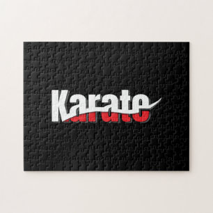 Karate Martial Arts Abstrakt Swish Puzzle