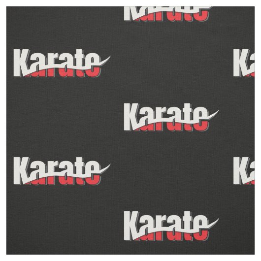 Karate Martial Arts Abstrakt Swish Stoff (Muster)