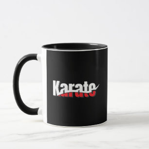 Karate Martial Arts Abstrakt Swish Tasse
