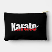 Karate Martial Arts Abstrakt Swish Zubehörtasche (Rückseite)