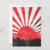 Karate Martial Arts Boy Baby Shower Einladung (Rückseite)