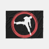 Karate Martial Arts Essence Fleecedecke (Vorderseite (Horizontal))