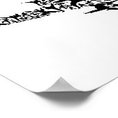 Karate Martial Arts Flying Kick Boxing Kickboxer T Poster (Ecke)