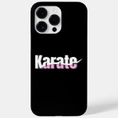 Karate Martial Arts Girly Pink Case-Mate iPhone Hülle (Rückseite)