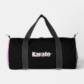Karate Martial Arts Girly Pink Duffle Bag (Vorderseite)