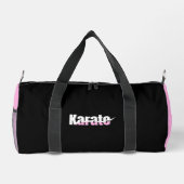 Karate Martial Arts Girly Pink Duffle Bag (Rückseite)