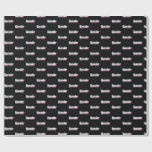 Karate Martial Arts Girly Pink Geschenkpapier (Flach)