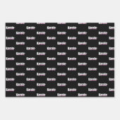 Karate Martial Arts Girly Pink Geschenkpapier Set (Vorderseite 2)