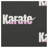 Karate Martial Arts Girly Pink Stoff (Nahaufnahme)