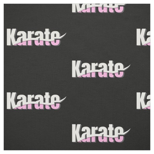 Karate Martial Arts Girly Pink Stoff (Muster)