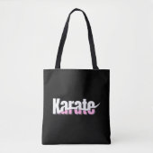 Karate Martial Arts Girly Pink Tasche (Vorderseite)