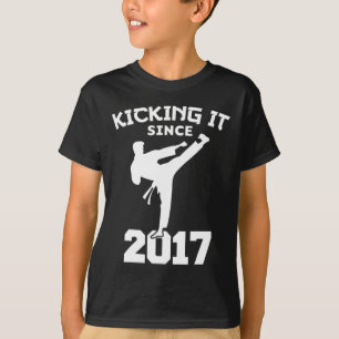 Karate Martial Arts Kicking seit Funny Kid Bir T-Shirt