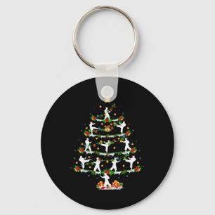 Karate Martial Arts Liebhaber Weihnachtsbeleuchtun Schlüsselanhänger