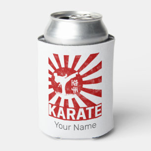 Karate Martial Arts mit Vintagem japanischem Desig Dosenkühler