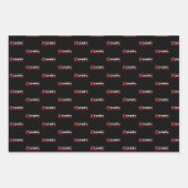 Karate Martial Arts Red Geschenkpapier Set (Vorderseite 2)