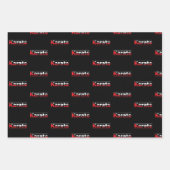 Karate Martial Arts Red Geschenkpapier Set (Vorderseite)