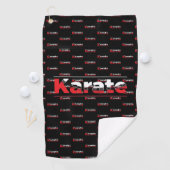Karate Martial Arts Red Golfhandtuch (Insitu)