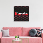 Karate Martial Arts Red Leinwanddruck (Insitu (Wohnzimmer))