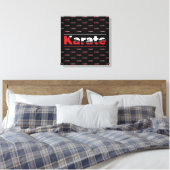 Karate Martial Arts Red Leinwanddruck (Insitu (Schlafzimmer))