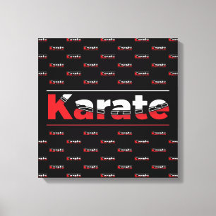 Karate Martial Arts Red Leinwanddruck