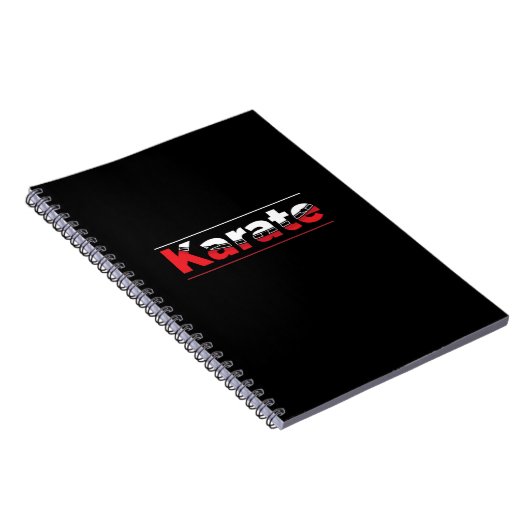 Karate Martial Arts Red Notizblock (Rechte Seite)