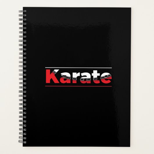 Karate Martial Arts Red Planer (Vorderseite)