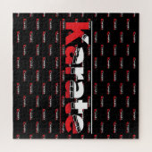 Karate Martial Arts Red Puzzle (Horizontal)