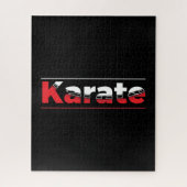 Karate Martial Arts Red Puzzle (Vertikal)