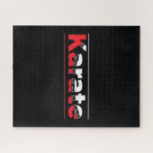 Karate Martial Arts Red Puzzle (Horizontal)