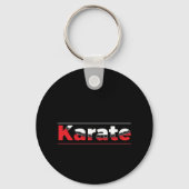 Karate Martial Arts Red Schlüsselanhänger (Rückseite)