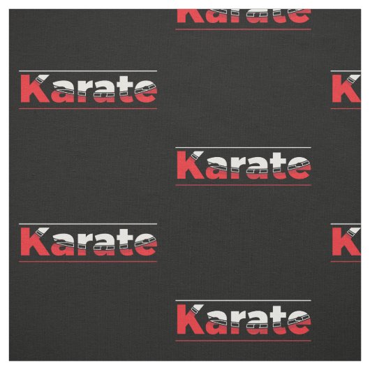 Karate Martial Arts Red Stoff (Muster)