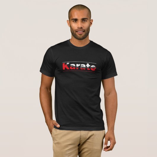 Karate Martial Arts Red T-Shirt (Vorne ganz)