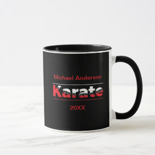 Karate Martial Arts Red Tasse
