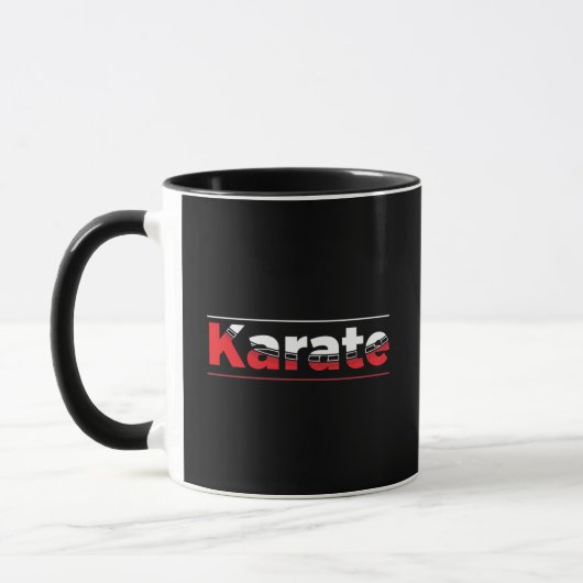 Karate Martial Arts Red Tasse (Links)