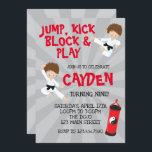 Karate Martial Arts Rot und Schwarz Geburtstag Einladung<br><div class="desc">Junge Karate Martial Arts Geburtstagsparty Einladung in Rot und Schwarz</div>