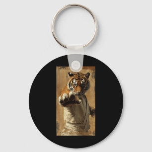 Karate Martial Arts Tiger Breaking Holzwölfe Schlüsselanhänger