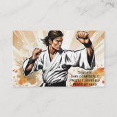 Karate Master Instructor Business Card Visitenkarte (Rückseite)