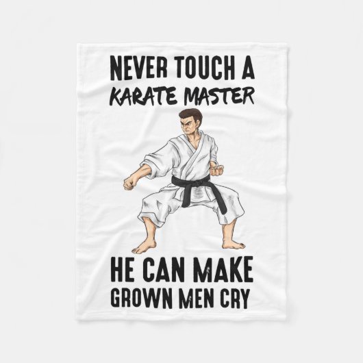 Karate Master Martial Arts Quotes Funny Gift T Shi Fleecedecke (Vorderseite)