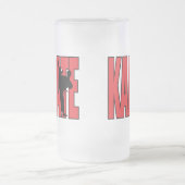 Karate Mattglas Bierglas (Mittel)