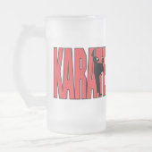Karate Mattglas Bierglas (Links)