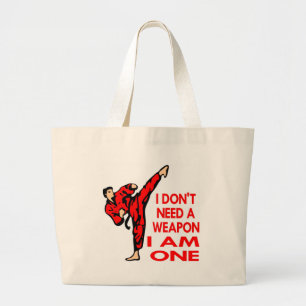 Karate, MIXED MARTIAL ARTS, BIN ICH eine Waffe Jumbo Stoffbeutel