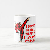 Karate, MIXED MARTIAL ARTS, BIN ICH eine Waffe Kaffeetasse (Mittel)