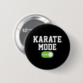 Karate Mode on Funny Karateka Button (Vorne & Hinten)
