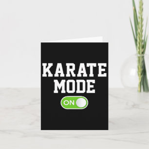 Karate Mode on Funny Karateka Karte