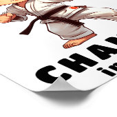 Karate-Mode-T-Shirt Poster (Ecke)