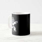 Karate Monkey Ironic Wildlife Ape Fighter Kaffeetasse (Vorderseite Links)